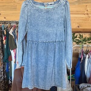 American Eagle Outfitters Blue Denim Kids Dress